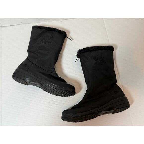 Totes Womens Black Winter Thermolite Waterproof Nicole Snow Winter Boots Sz 8 - Picture 2 of 8